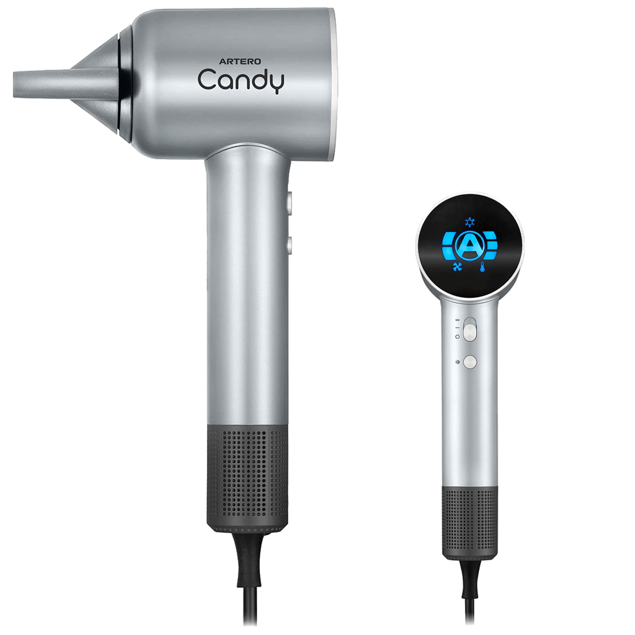 ARTERO CANDY kézi szárítógép - ultrakönnyű, szürke színben